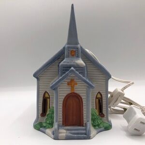 Americana Porcelain Collect Vintage Saint Paul’s Church Hand Painted Illuminated